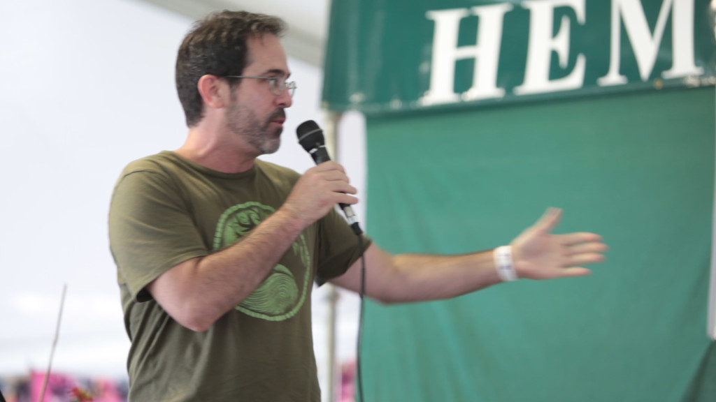 Dr. Corva at Seattle Hempfest 2014.